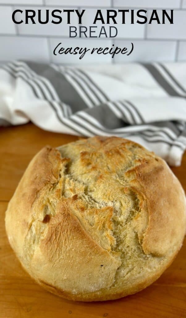 BEST No Knead Crusty Artisan Bread (in a Dutch oven)